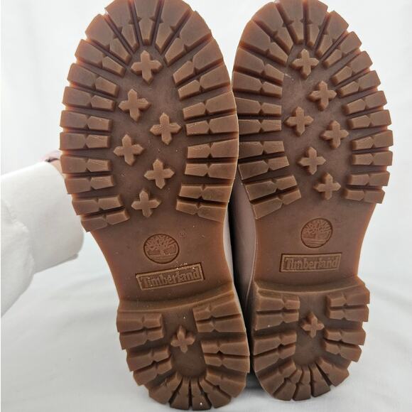 Timberland Women's Light Pink Jayne Waterproof Fold Down Boot sz 7M Fleece Basic - Picture 7 of 9